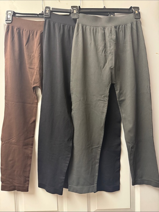 Nikibiki Pants - Nikibiki 3-Pack Leggings - Brown, Black, Gray -  Size O/S